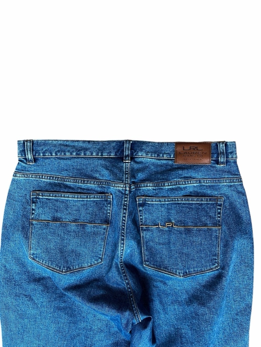 Lauren Ralph Lauren Women’s 12 Classic Blue Straight-Leg Denim Jeans - Picture 5 of 9